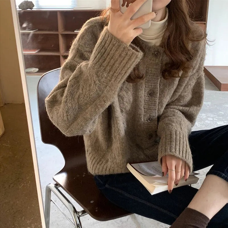 Knitted Sweater Cardigan Jacket